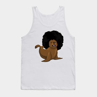 Seal Afro Hairs Tank Top